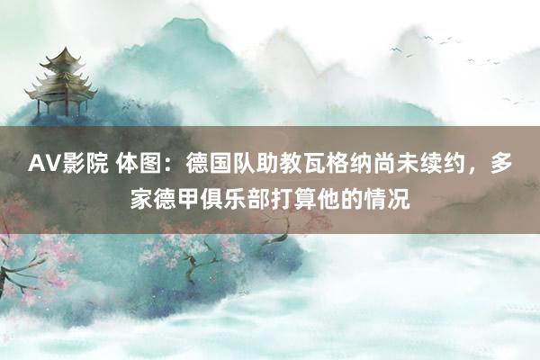 AV影院 体图：德国队助教瓦格纳尚未续约，多家德甲俱乐部打算他的情况