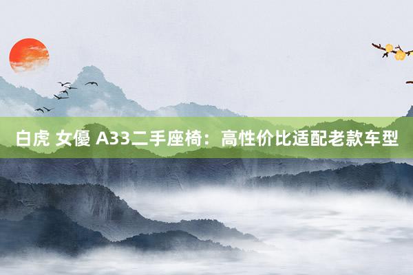 白虎 女優 A33二手座椅：高性价比适配老款车型