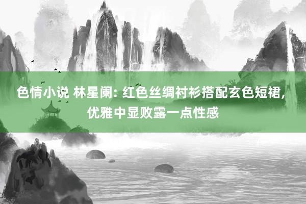 色情小说 林星阑: 红色丝绸衬衫搭配玄色短裙, 优雅中显败露一点性感