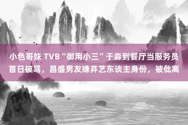 小色哥妹 TVB“御用小三”于淼到餐厅当服务员首日被骂，昌盛男友嫌弃艺东谈主身份，被仳离
